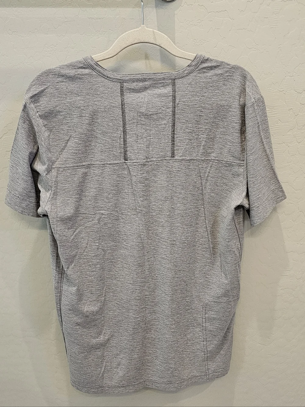The North Face Heather Gray Short Sleeve Henley